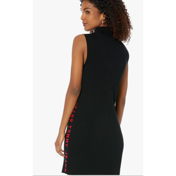 Tommy Jeans Women's Zip-Front Sweater Dress Size X Large (10-12 ) Red NWT - Picture 4 of 6